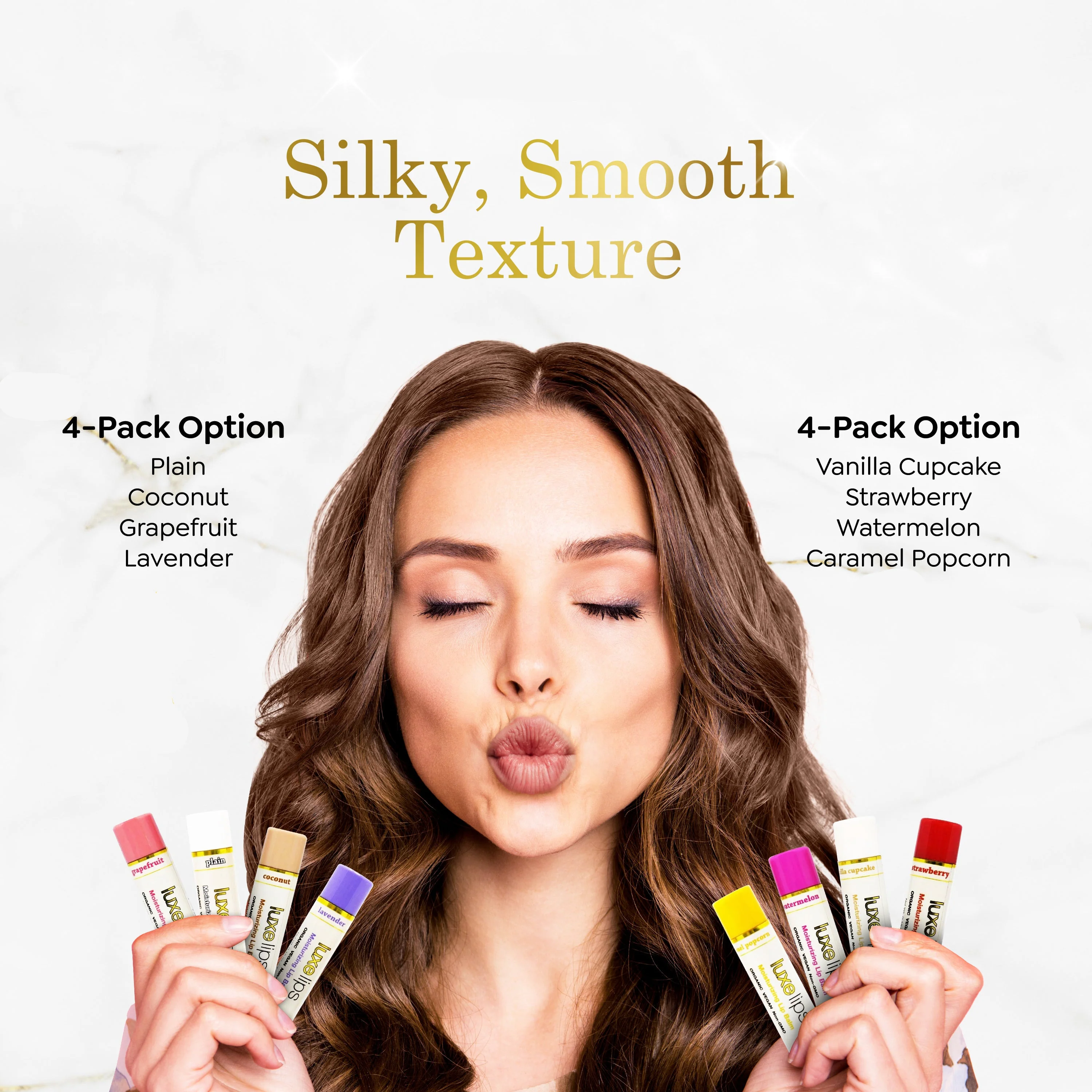 Luxe Lips - Beeswax Free, Nut Free Lip Balm - Vanilla Cupcake - Image 7
