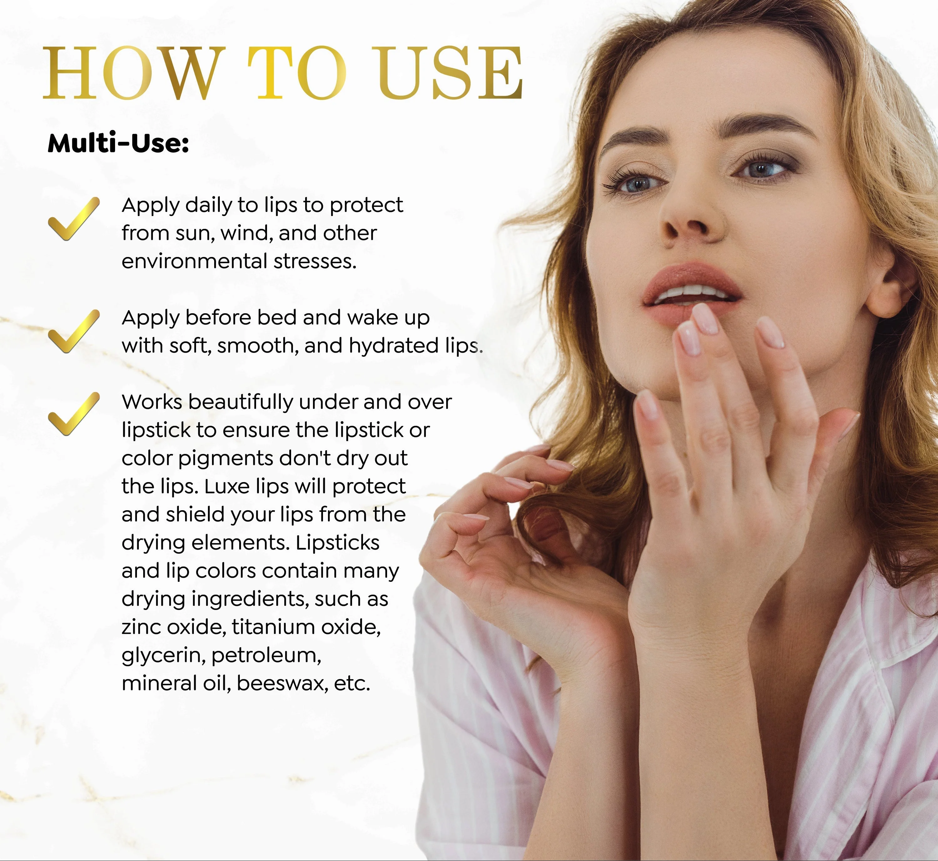 Luxe Lips - Beeswax Free, Nut Free Lip Balm - Grapefruit Scent - Image 7